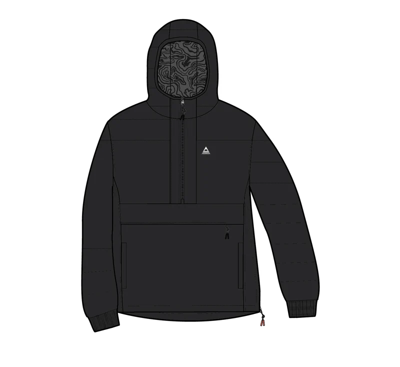 Ozeanisch Isolierter Anorak - Verblasstes Schwarz