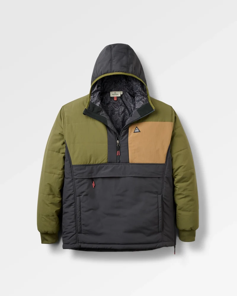Ozeanisch Isolierter Anorak - Verblasstes Schwarz/Khaki