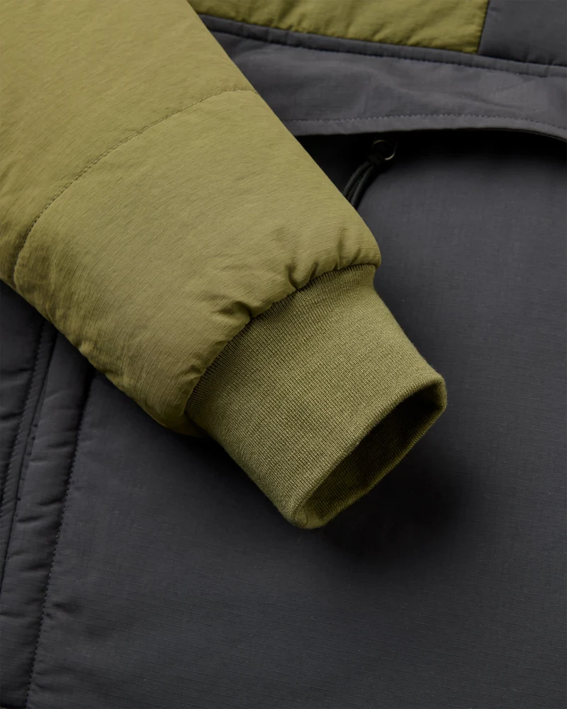 Ozeanisch Isolierter Anorak - Verblasstes Schwarz/Khaki