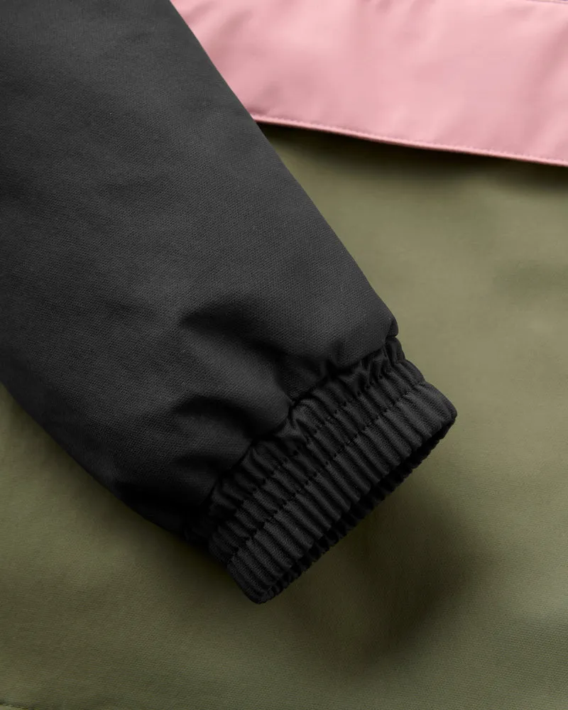 Serein Wasserdichte Anorak - Verblasstes Schwarz/Staubiges Olive