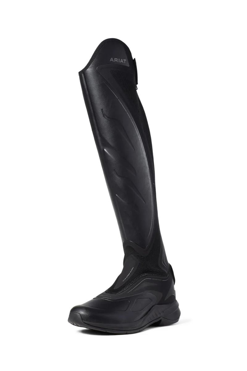 Ascent Damen Reitstiefel hoch Black 38 Regular Wide