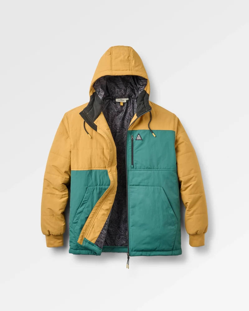 Oceanic Isolierte Full-Zip-Jacke - Staubiges Ocker/Tiefes Ozeanblau