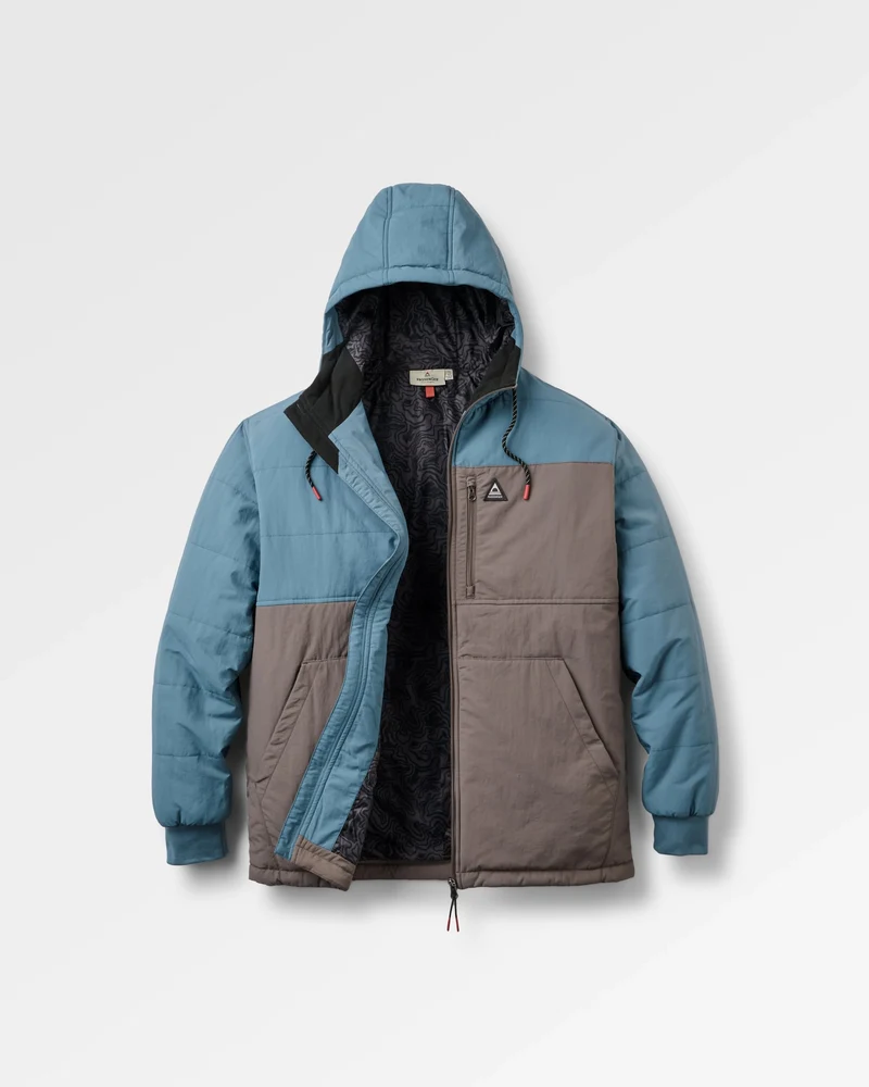 Oceanic Isolierte Full-Zip-Jacke - Sturmblau/Schiefergrau