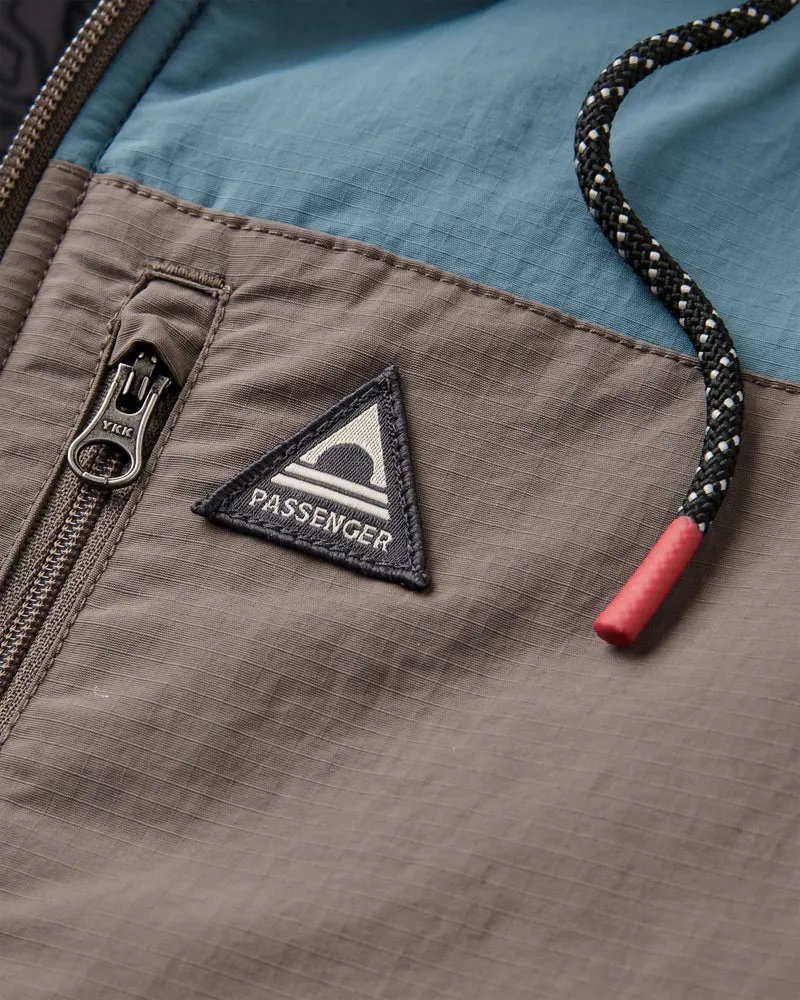 Oceanic Isolierte Full-Zip-Jacke - Sturmblau/Schiefergrau