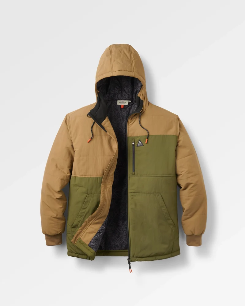 Oceanic Isolierte Full-Zip-Jacke - Karamell/Khaki