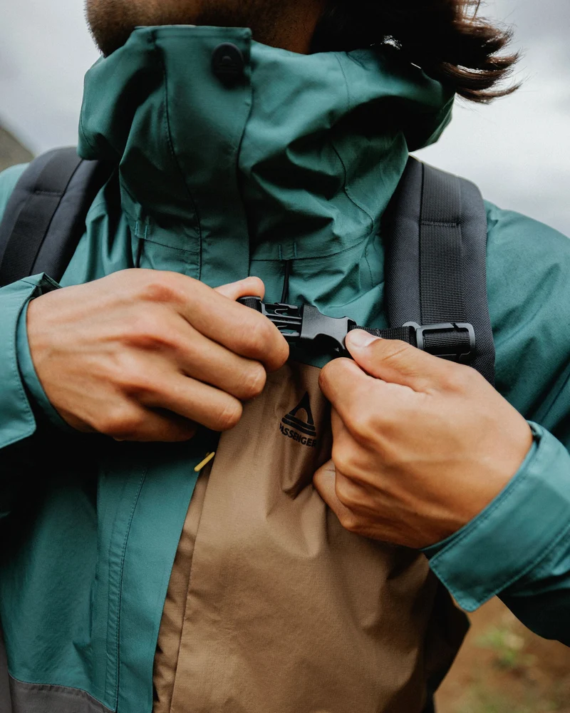 Trailscape Herren Wasserdichte Jacke - Tiefes Ozean/Schiefergrau
