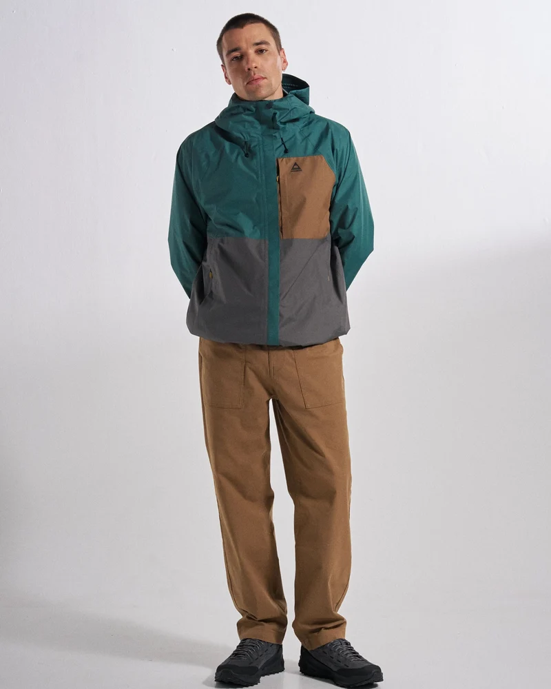 Trailscape Herren Wasserdichte Jacke - Tiefes Ozean/Schiefergrau