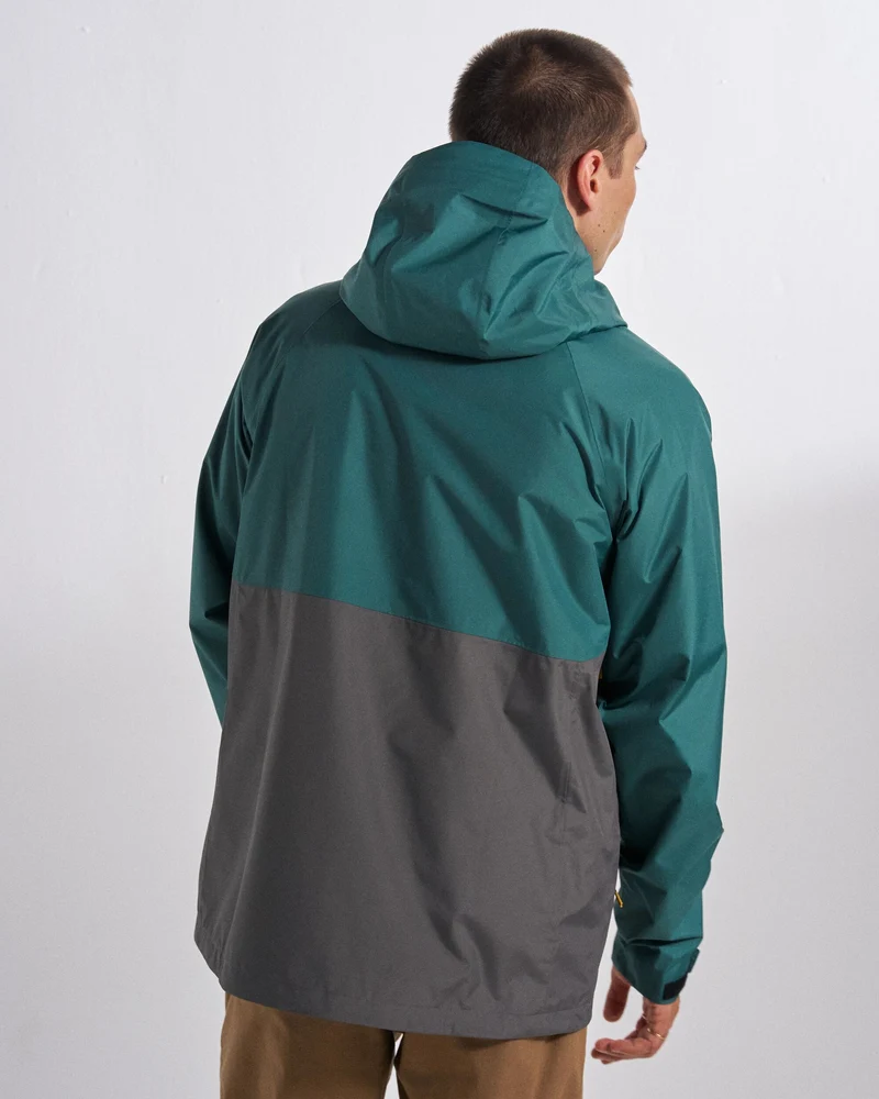 Trailscape Herren Wasserdichte Jacke - Tiefes Ozean/Schiefergrau