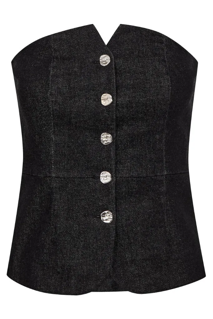 Helimacc Corsage Top 504056 | Black | Co'couture