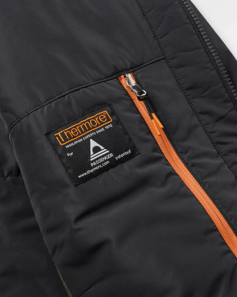 Daybreak Leichte Thermore® Isolierte Jacke - Verblasstes Schwarz/Khaki