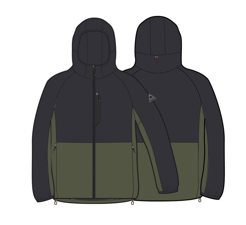 Daybreak Leichte Thermore® Isolierte Jacke - Verblasstes Schwarz/Khaki