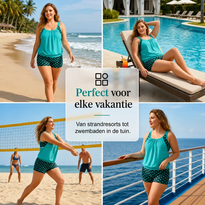 Nynke | Tankini-Set mit Bauchweg-Effekt