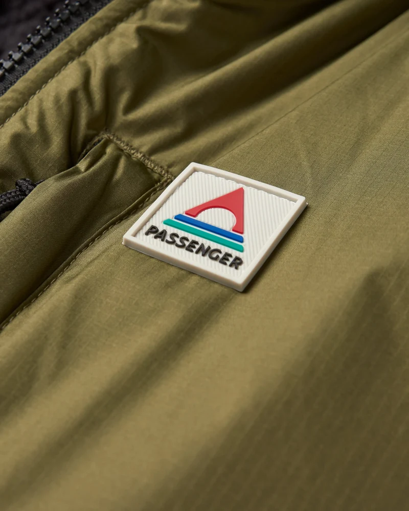 Waves Sherpa Lined Surf-Poncho - Khaki