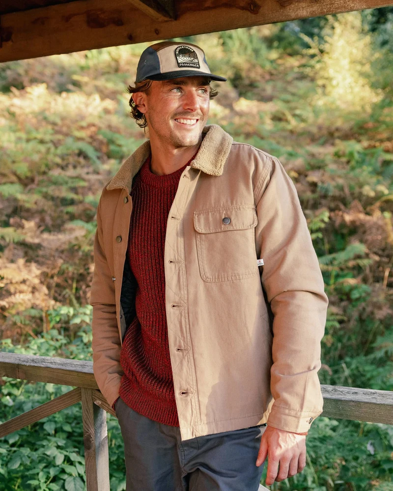 Falcon Bio Leinenjacke - Toffee