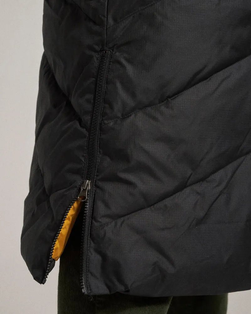 Tasman Long Isolierte Jacke - Schwarz