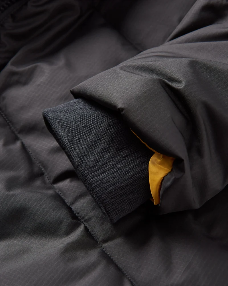 Tasman Long Isolierte Jacke - Schwarz