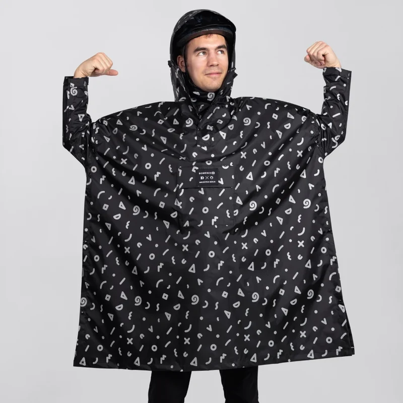 Reflektierender Regenponcho