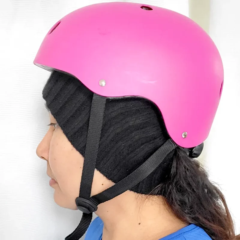 Kaschmir Stirnband für Fahrradhelm