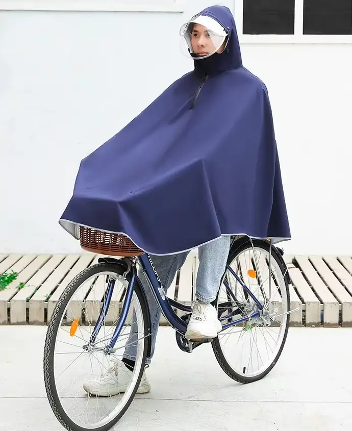 Regenponcho Fahrrad für über Lenker