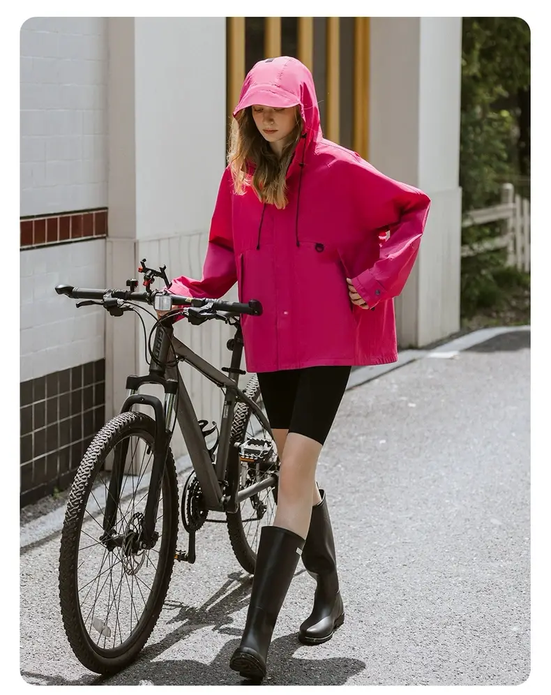 Weite Regenjacke Damen kurz