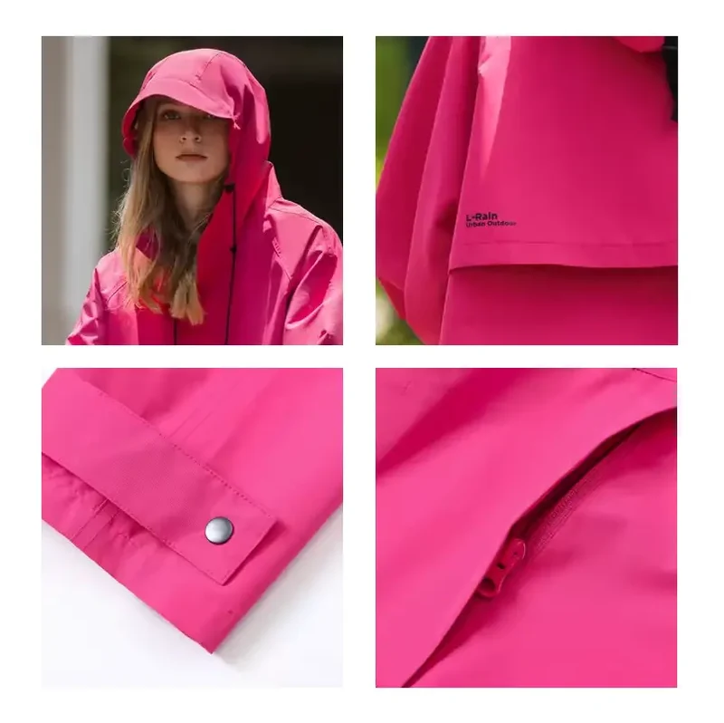 Weite Regenjacke Damen kurz