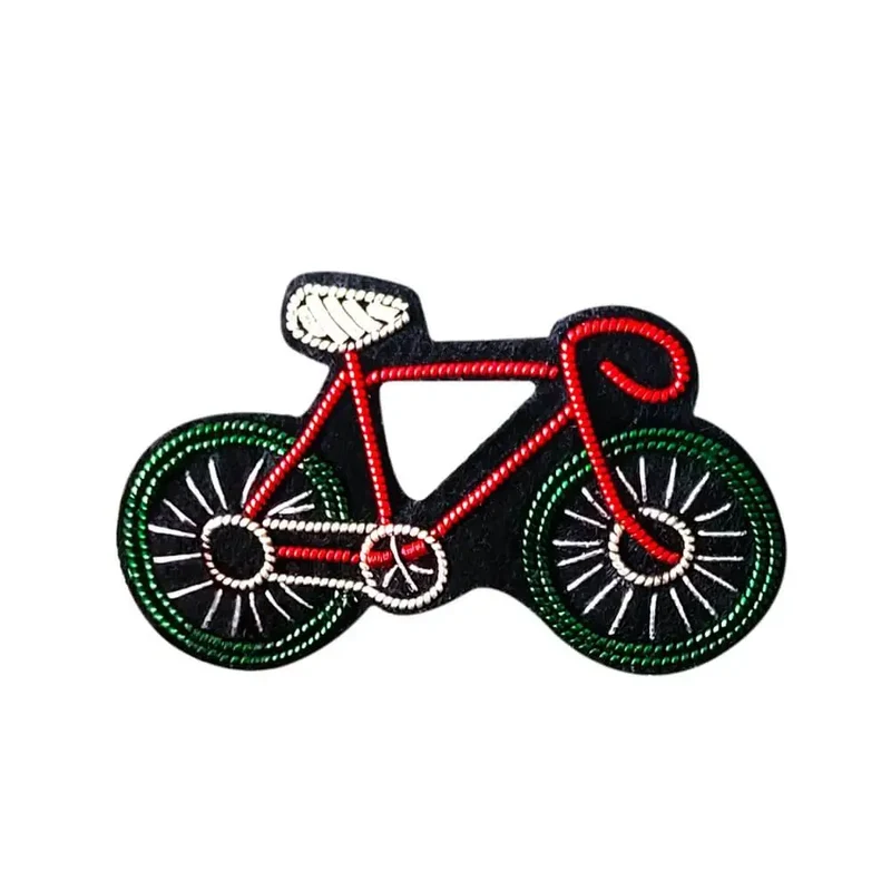 Fahrradgeschenk: Brosche Fahrrad & Herz