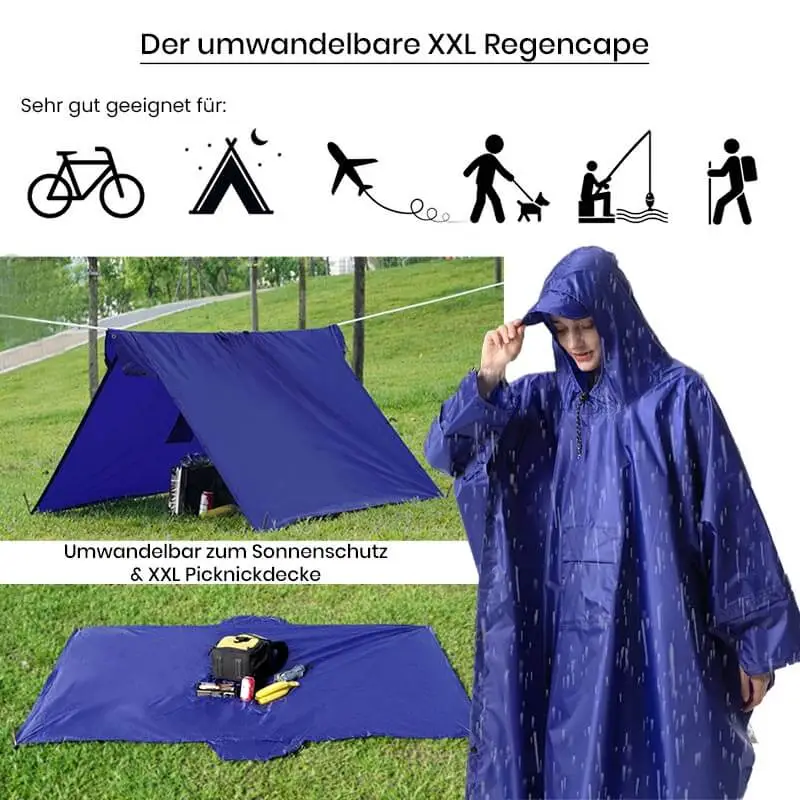 Fahrrad Regencape Herren XXL - 3in1