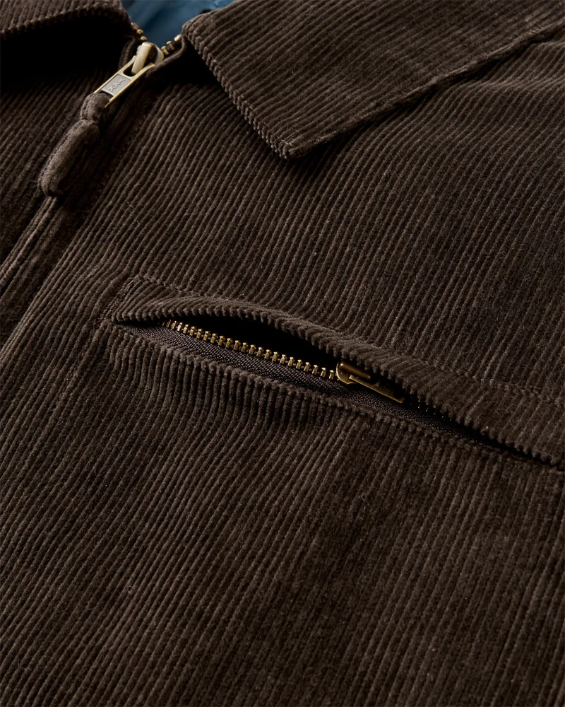 Taylor natürliche Cord-Jacke - Espresso