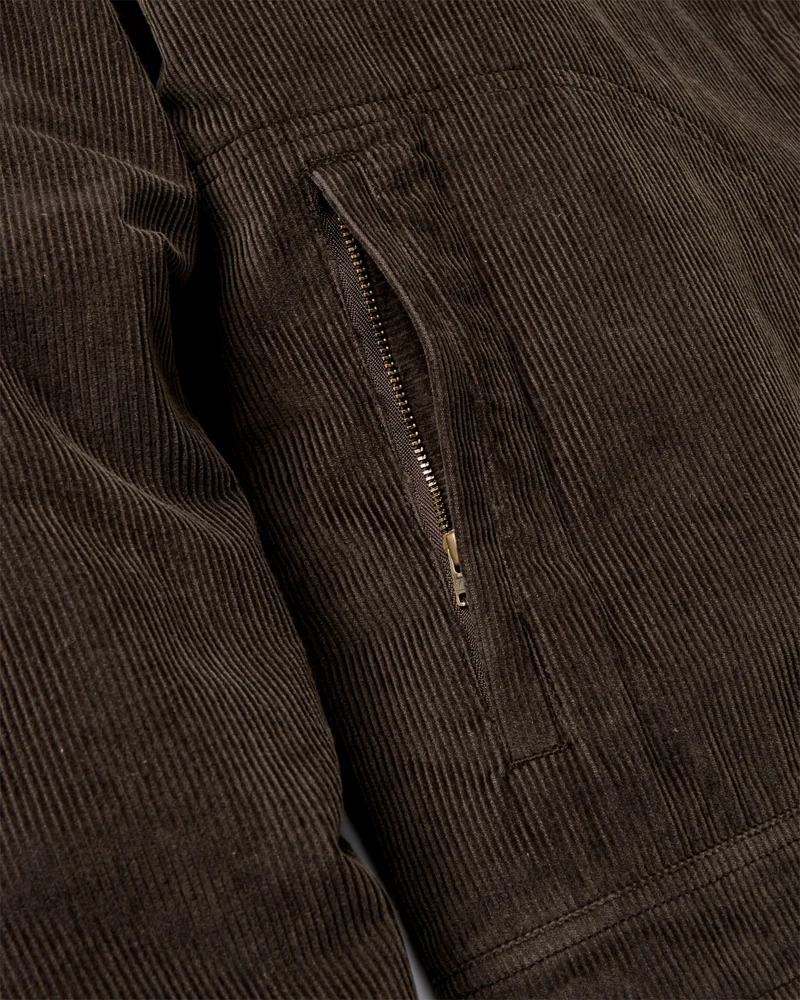 Taylor natürliche Cord-Jacke - Espresso