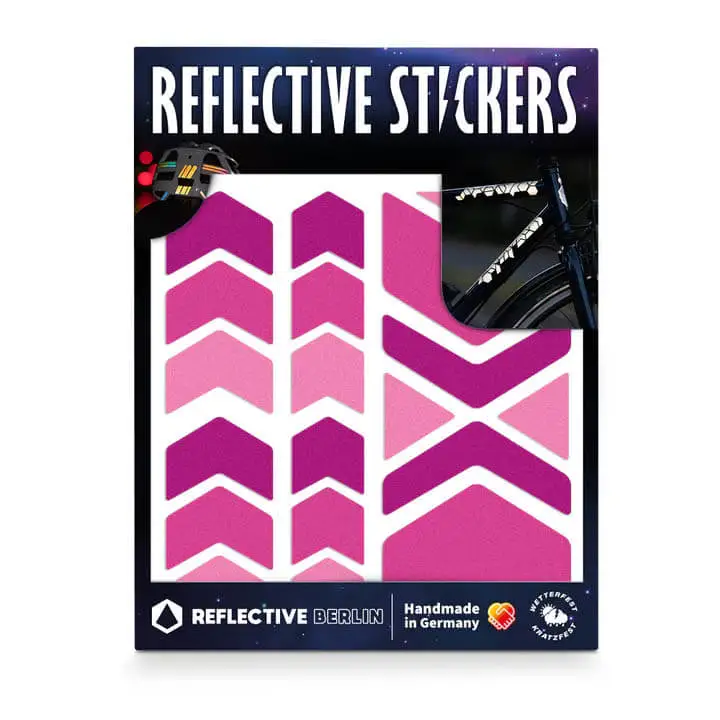 Reflektierende Sticker für Fahrradrahmen - Pfeile