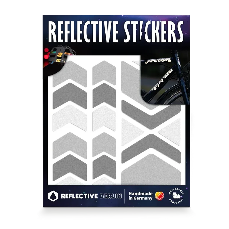 Reflektierende Sticker für Fahrradrahmen - Pfeile