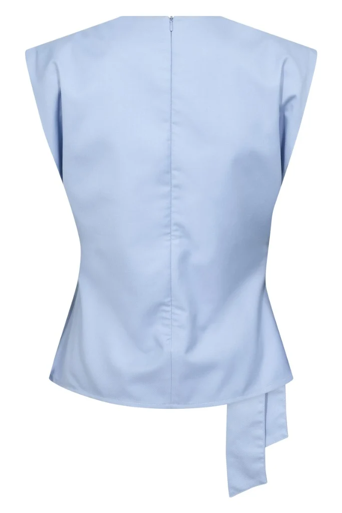 Sianacc Pleat Top 503838 | Pale Blue | Co'couture