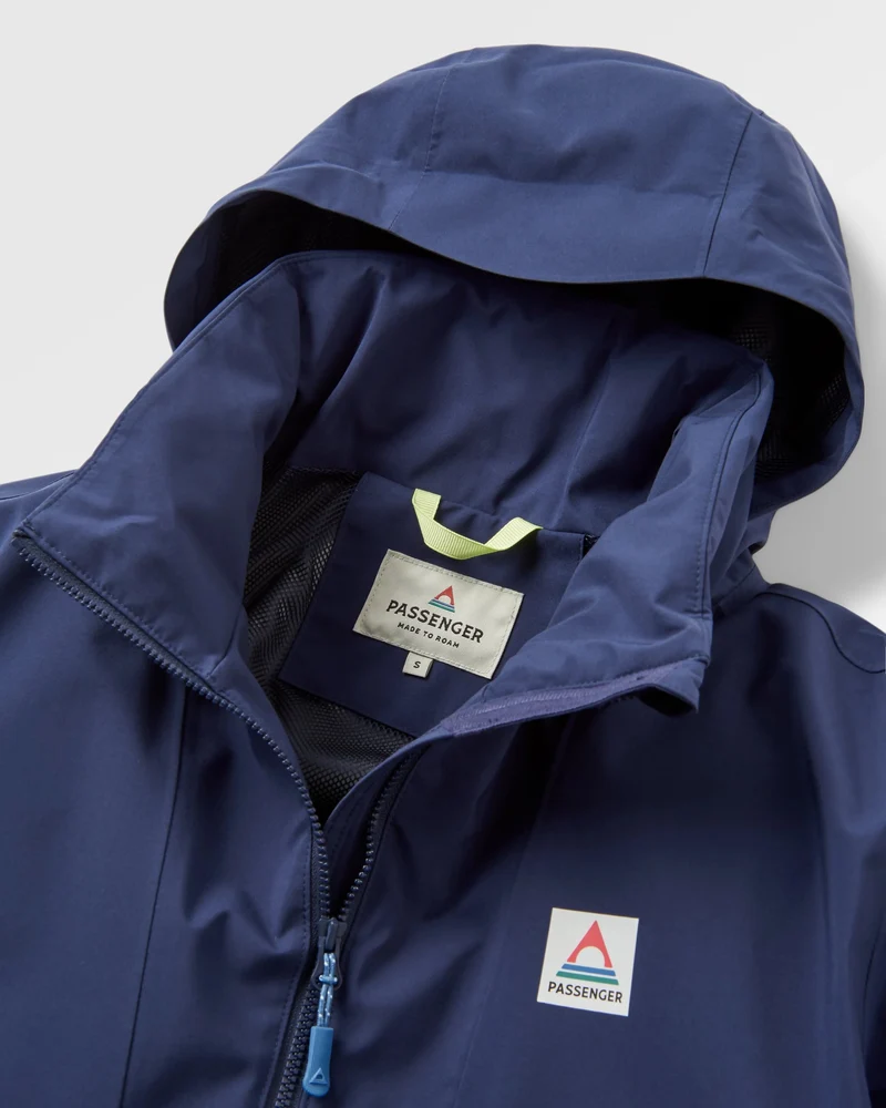Skyline Wasserdichter Anorak - Sattes Marineblau
