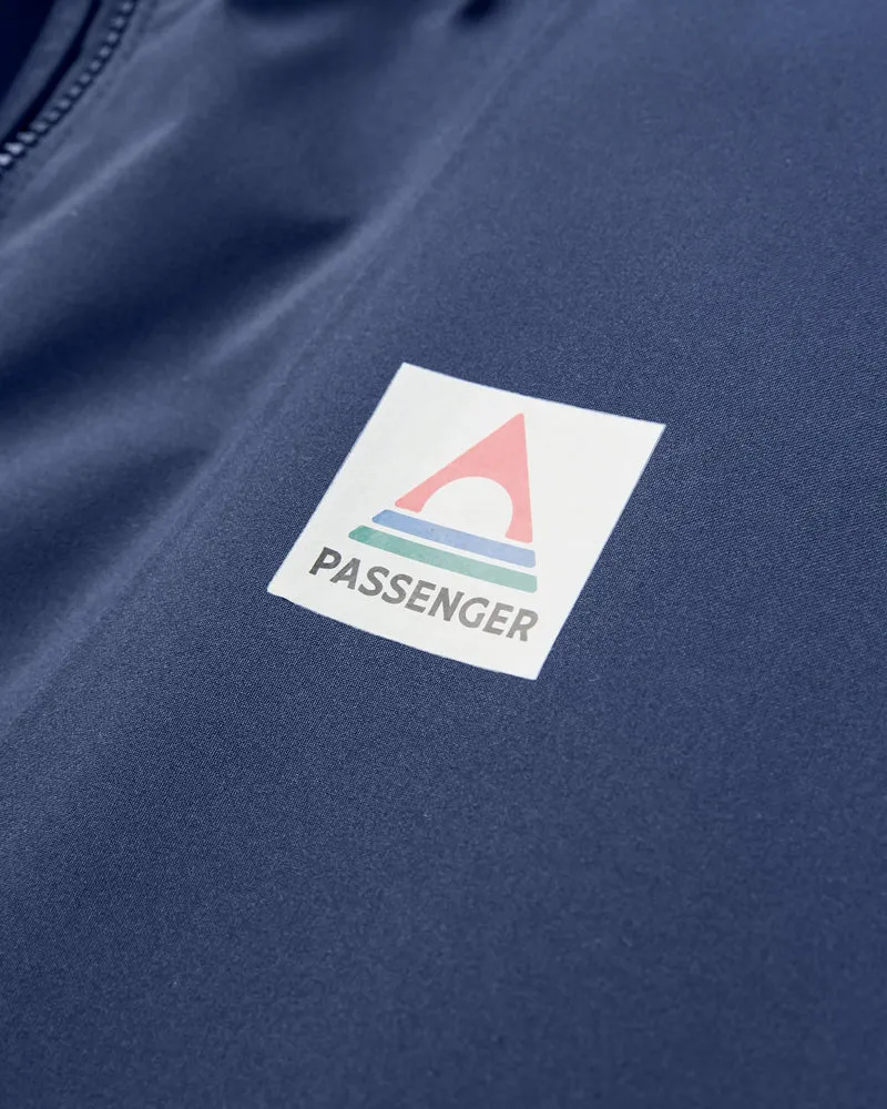 Skyline Wasserdichter Anorak - Sattes Marineblau