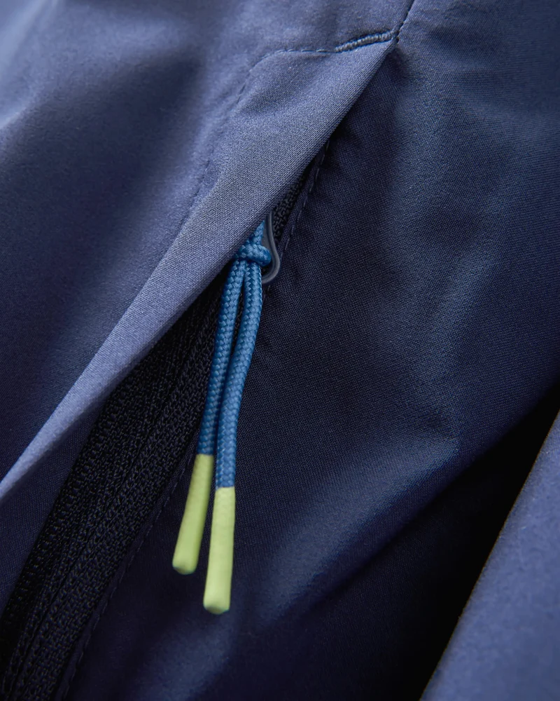 Skyline Wasserdichter Anorak - Sattes Marineblau