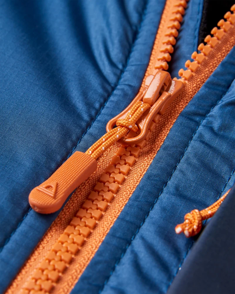 Waves Sherpa Lined Surf-Poncho - Dark Denim/ Deep Navy