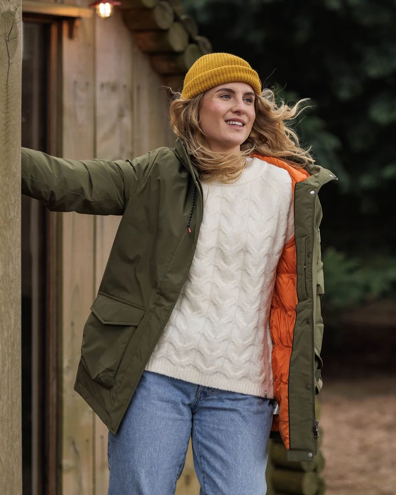 Alaska Isolierte Parka - Khaki