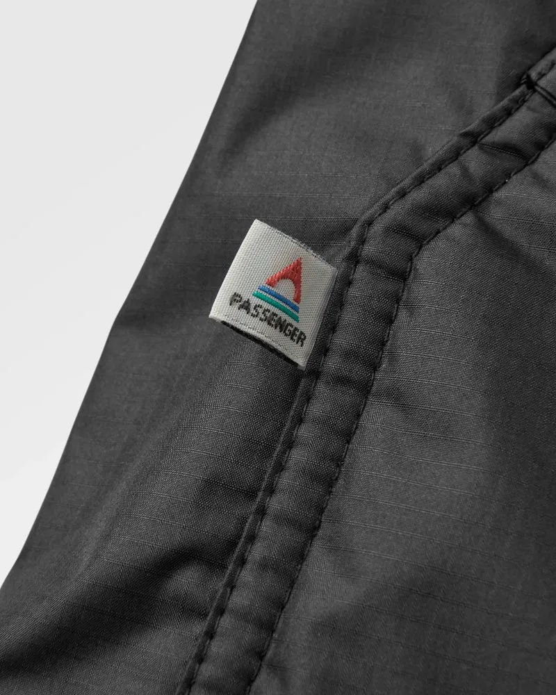 Waves Sherpa Lined Surf-Poncho - Schwarz/Khaki