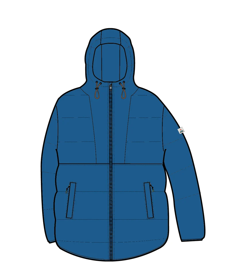 Kai Isolierte Jacke - Azurblau