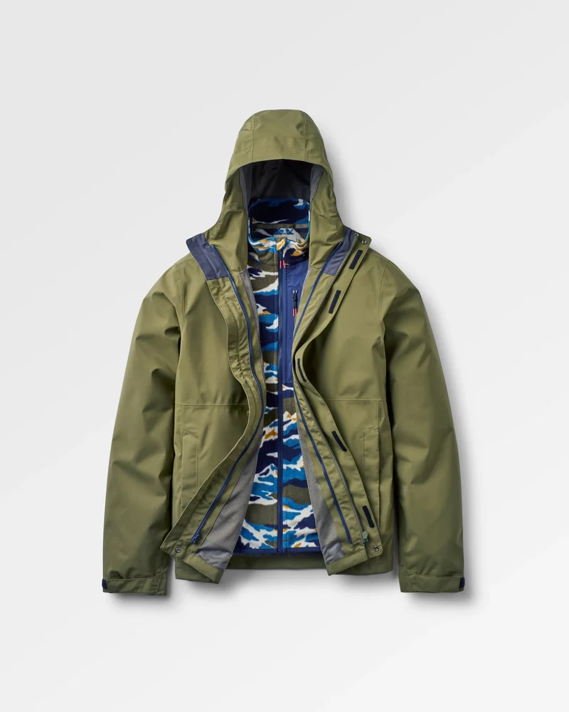Graniteridge Wasserdichte 3-in-1-Jacke - Khaki