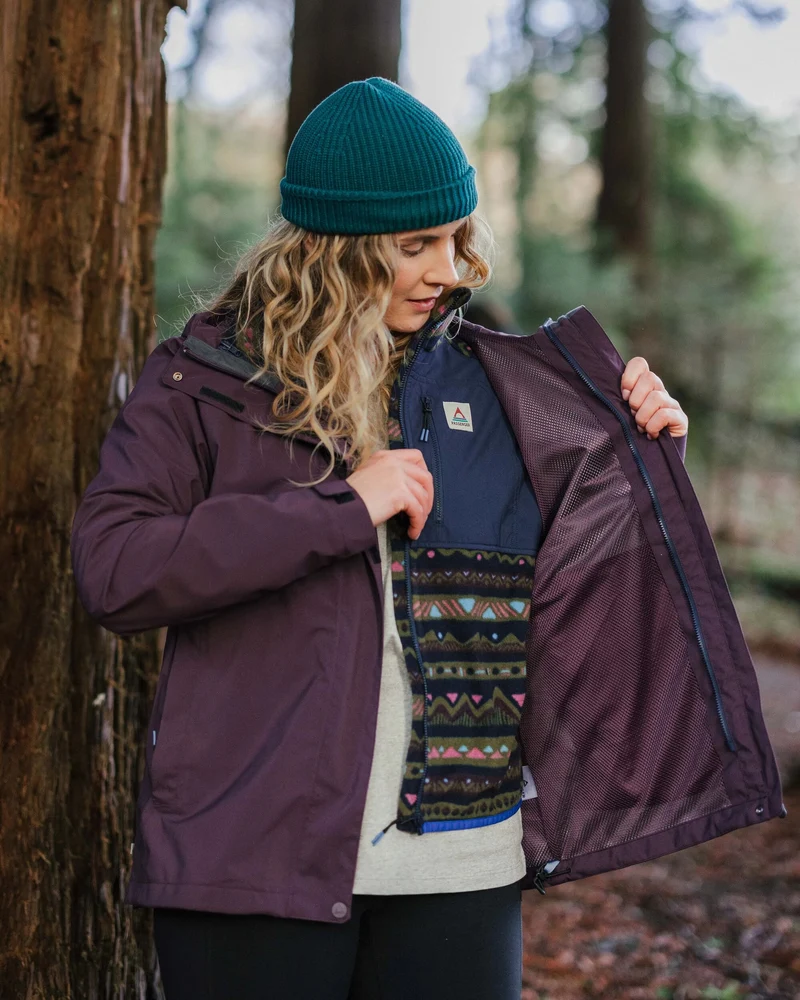Breckenridge Wasserdichte 3-in-1-Jacke - Tiefes Pflaume