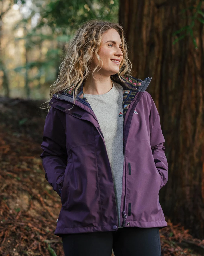 Breckenridge Wasserdichte 3-in-1-Jacke - Tiefes Pflaume
