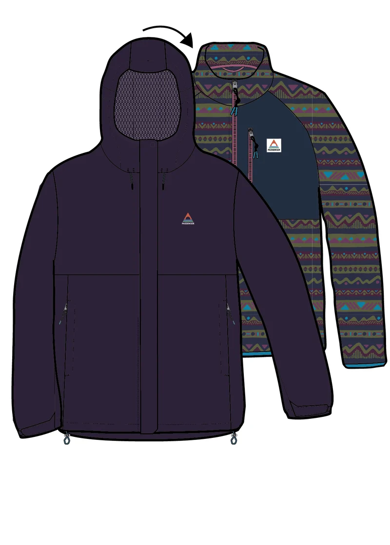 Breckenridge Wasserdichte 3-in-1-Jacke - Tiefes Pflaume