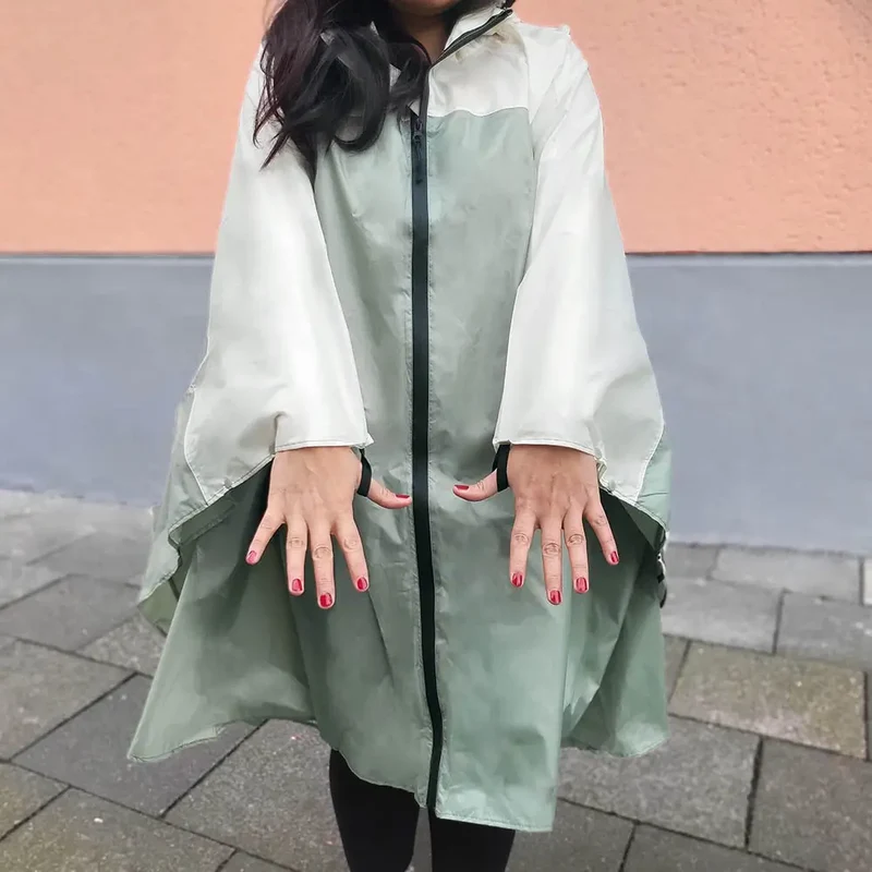 Damen Regenponcho zum Fahrradfahren