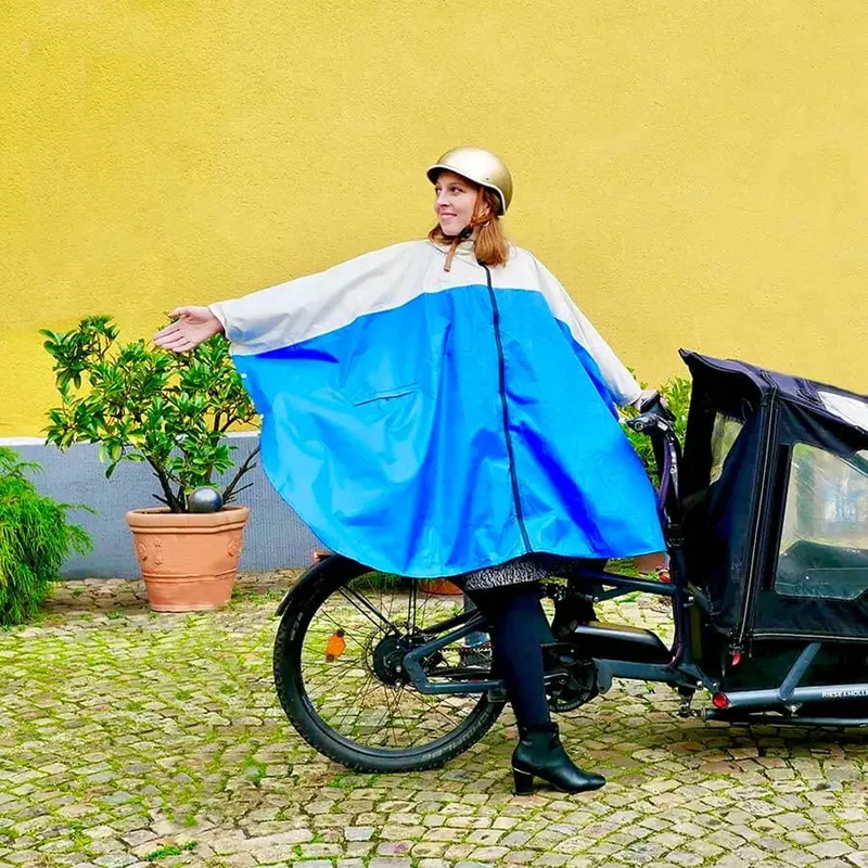 Damen Regenponcho zum Fahrradfahren