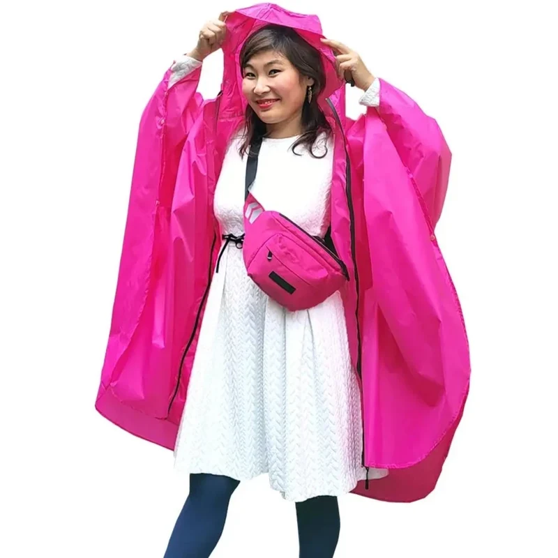 Damen Regenponcho zum Fahrradfahren