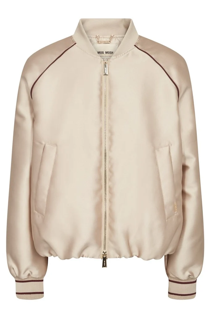 Calico Sateen Jacket | Sesame | Jakke fra Mos Mosh