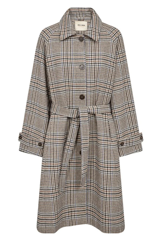 Selestine Check Coat | Oxford Tan | Jakke fra Mos Mosh