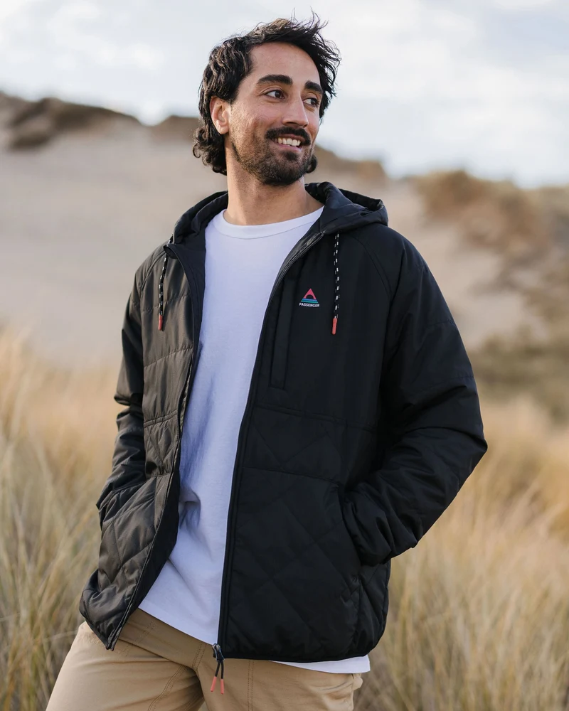 Dylan Insulated Full-Zip-Jacke - Schwarz