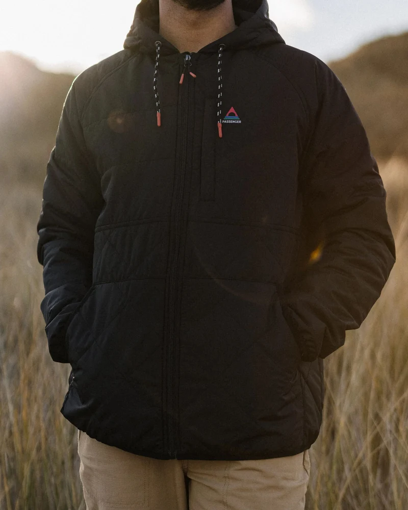 Dylan Insulated Full-Zip-Jacke - Schwarz